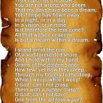 “A Dream Within A Dream” by Edgar Allan Poe