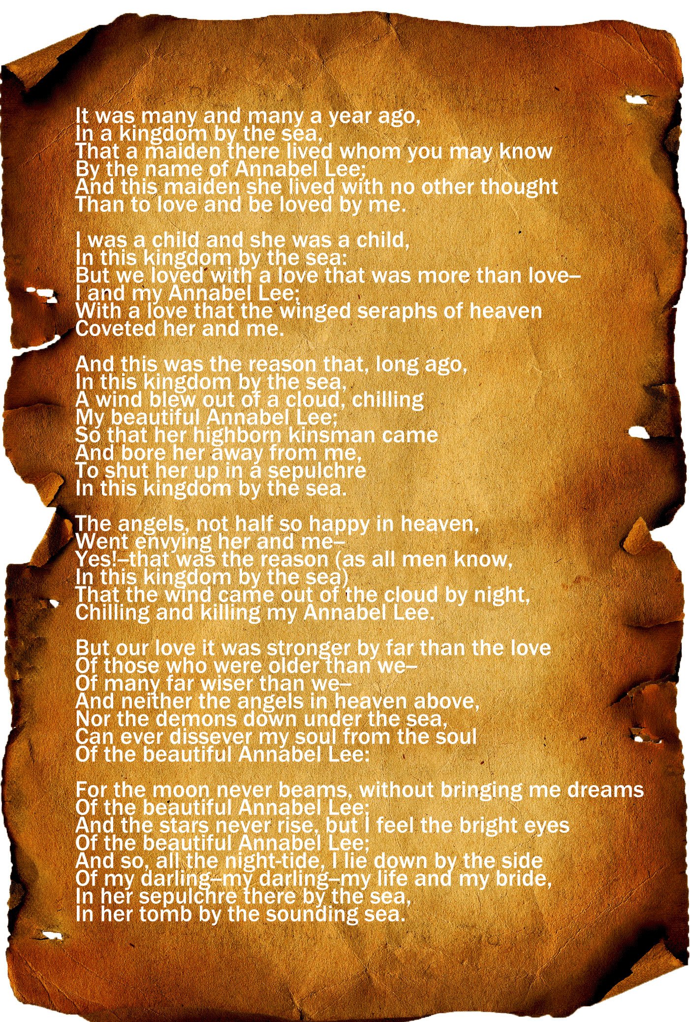 Annabel Lee” by Edgar Allan Poe